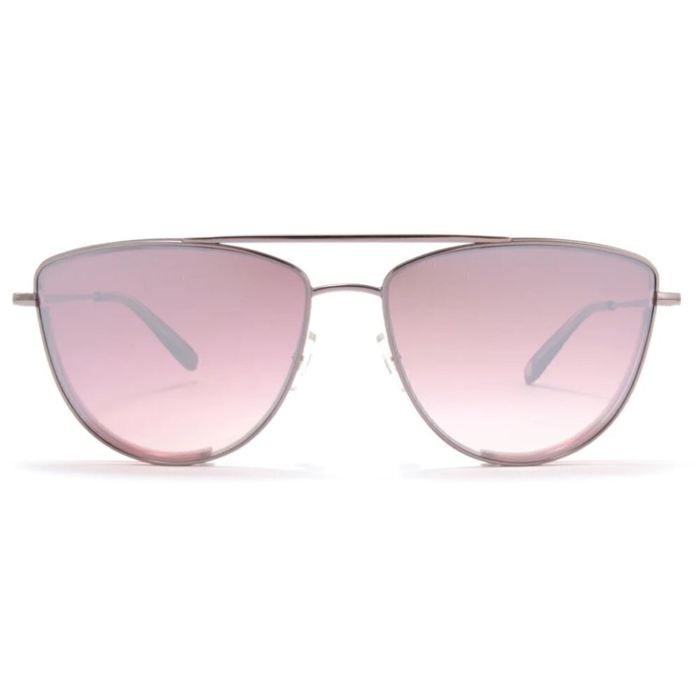 💕GARRETT LEIGHT💕 Zephyr Sunglasses ~ Plum Velvet Pink Blush Mirror Lens NWT - Picture 11 of 16